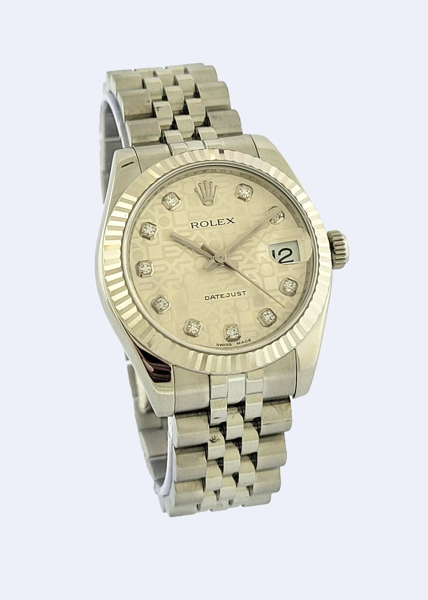 18K W/G and S/S Rolex Datejust 31 Reference 178274
