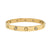14K Y/G Diamond "Cartier Love" Inspired Bangle with Box Clasp