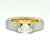Platinum and 18K Y/G Tension Style Ring with an Inner Sleeve