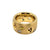 14K Y/G Multi-Coloured Diamond Low Dome Wide Band Ring
