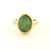 14K Y/G Ethiopian Jelly Opal Bezel Set Modern Ring