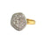 18K White and Yellow Gold "1880 Pebble" Diamond Ring