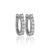 14K White Gold 0.75ctw Diamond Huggie Style Earrings