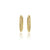 14K Yellow Gold Peek-A-Boo Style Diamond Earrings
