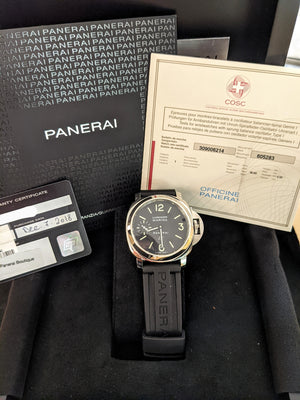 Stainless Steel and Rubber Panerai PAM 01005 Yr 2018