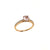 14K Rose Gold Peach Sapphire Engagement Ring