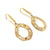 14K Yellow Gold 'Etruscan' Style Cut-Out Diamond Earrings