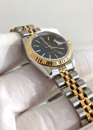 18K Yellow Gold and S/S Ladies Rolex Datejust 69173