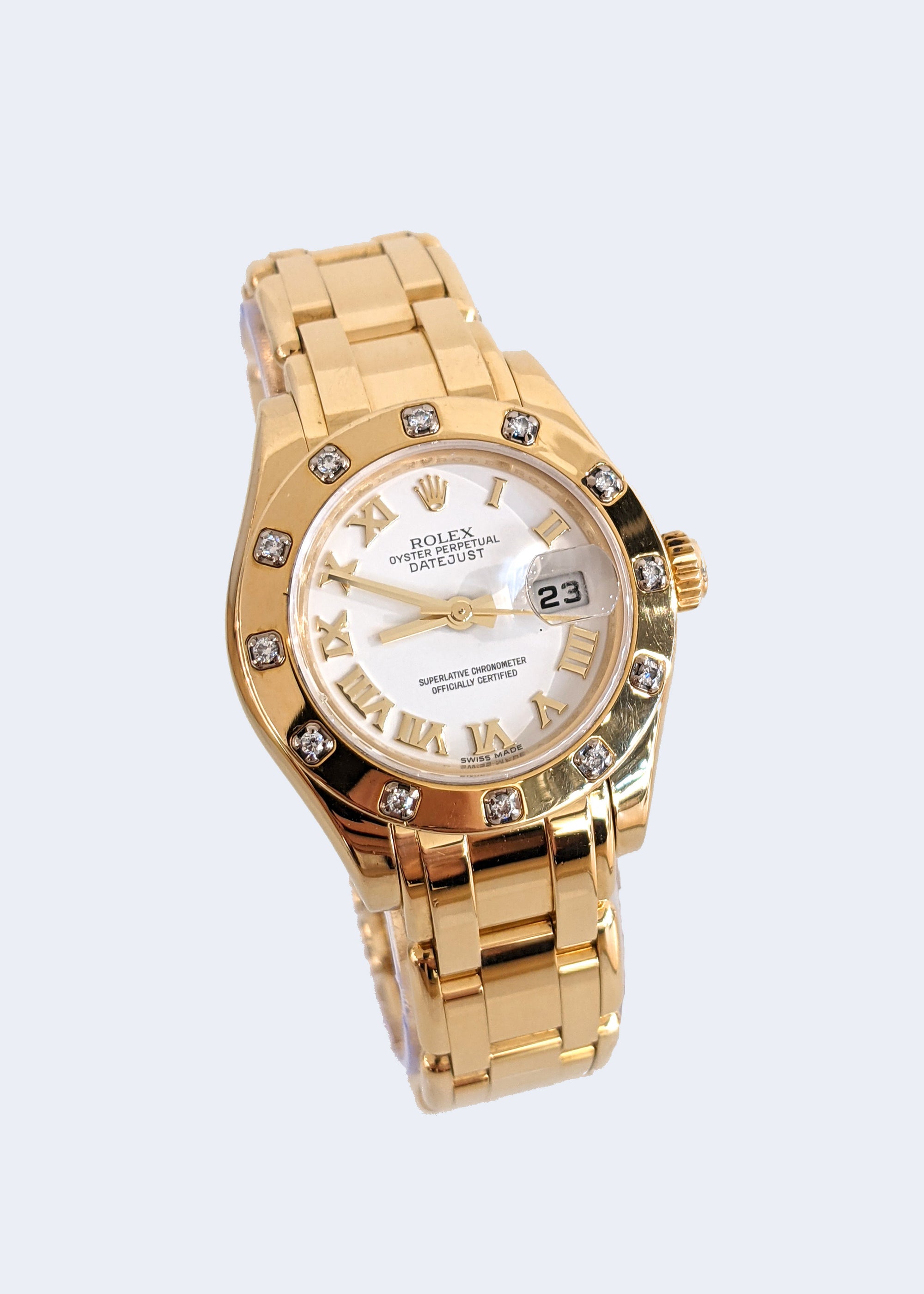 18K Yellow Gold Ladies Rolex Datejust Reference 80318