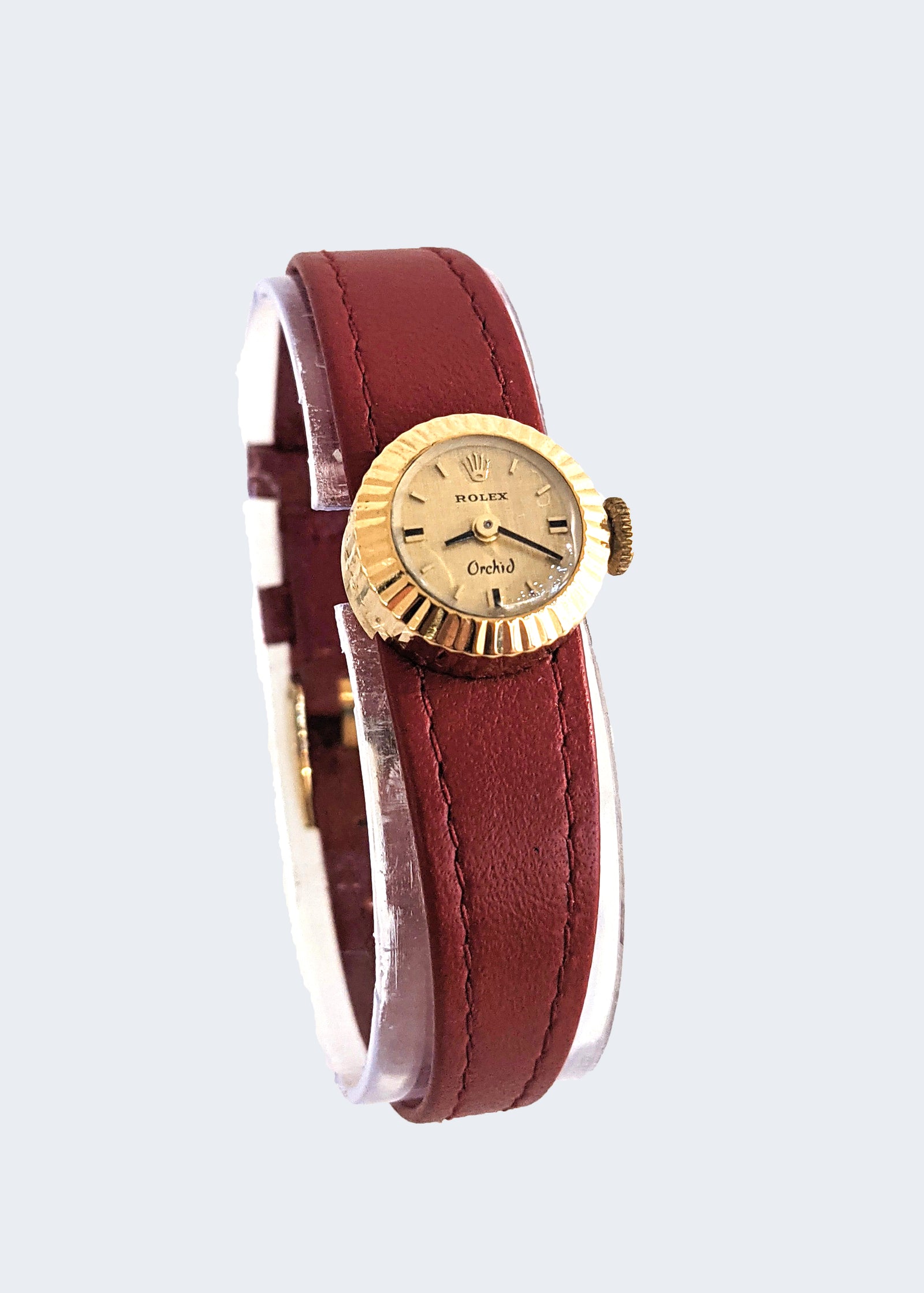 Rolex 18K Yellow Gold Manual Winding Orchid Watch *Rare*