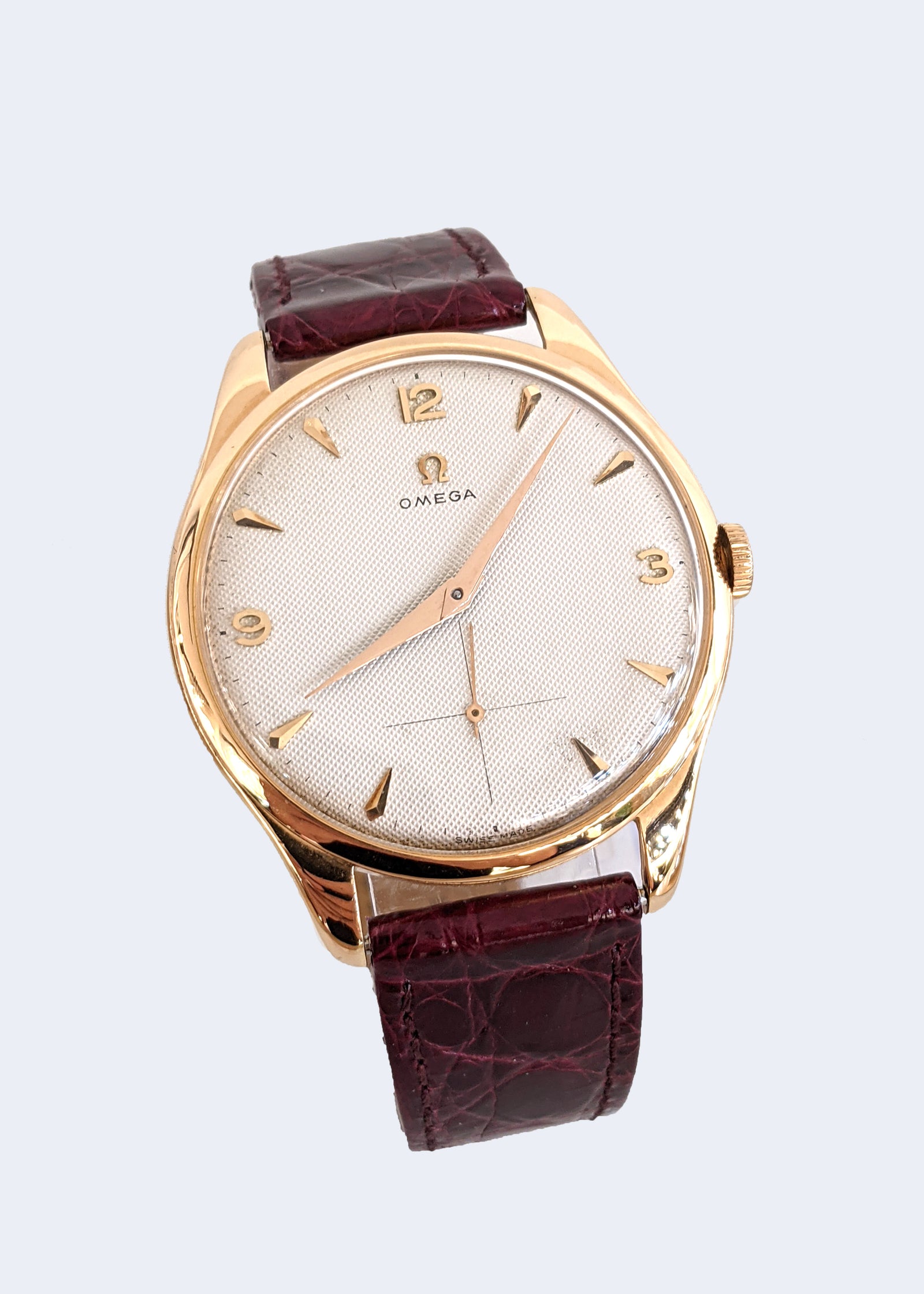 18K R/G Omega 2620 Waffle Dial "Jumbo" Circa 1950's