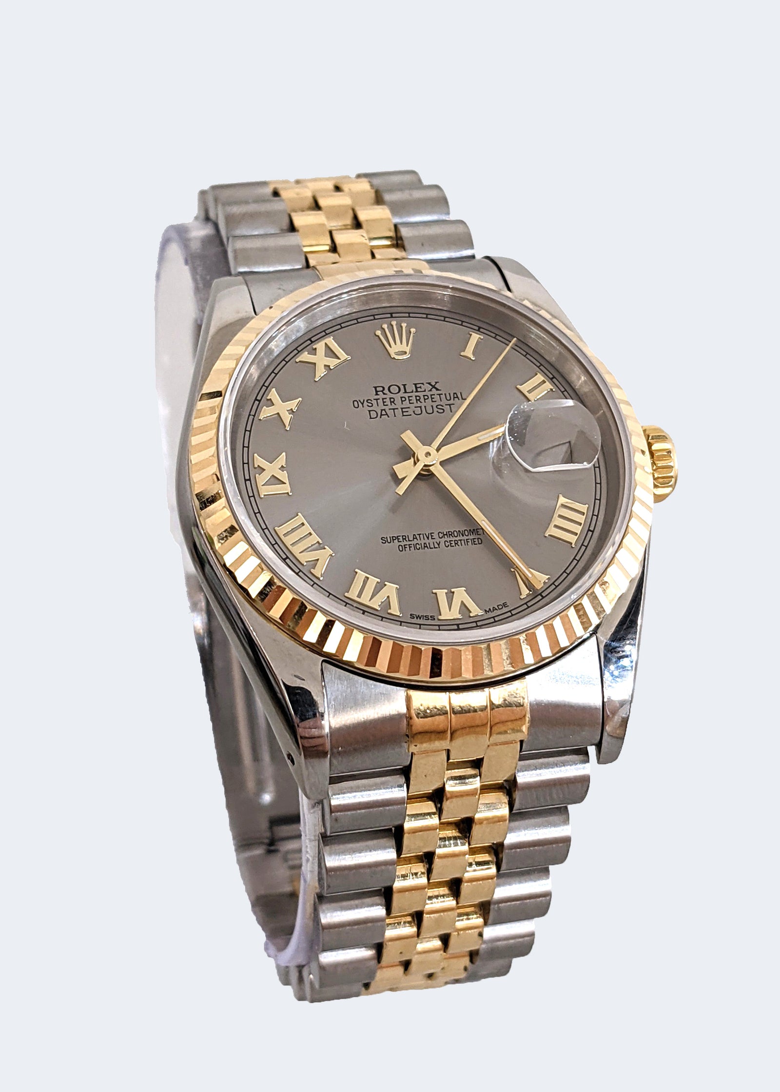 18K Y/G and S/S Rolex Datejust Ref 16233 Circa 1990