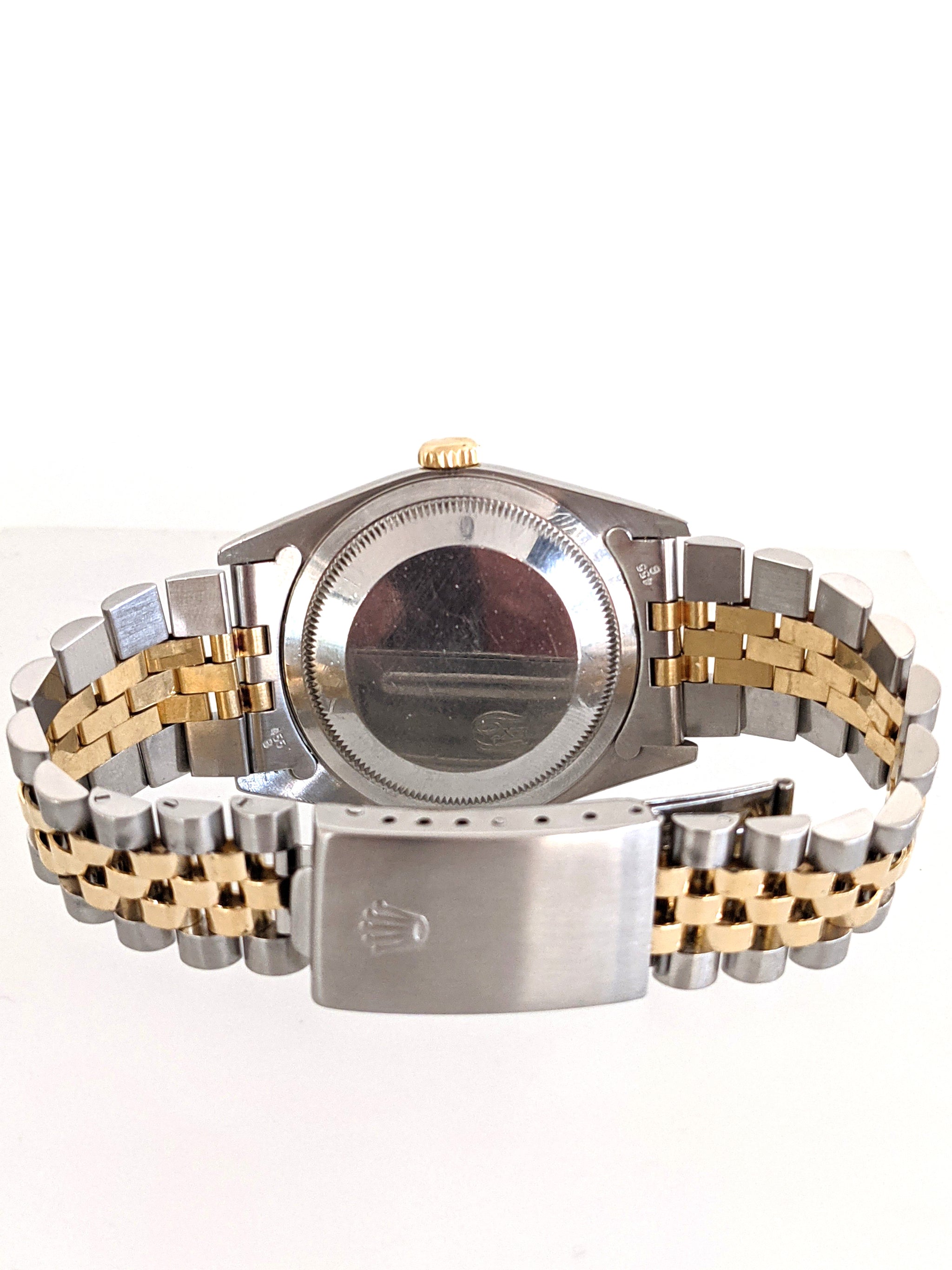 ROLEX, REF. 16233 STAINLESS STEEL AND 18K YELLOW GOLD 'OYSTER PERPETUAL  DATEJUST' WRISTWATCH, CIRCA 1990