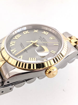 18K Y/G and S/S Rolex Datejust Ref 16233 Circa 1990