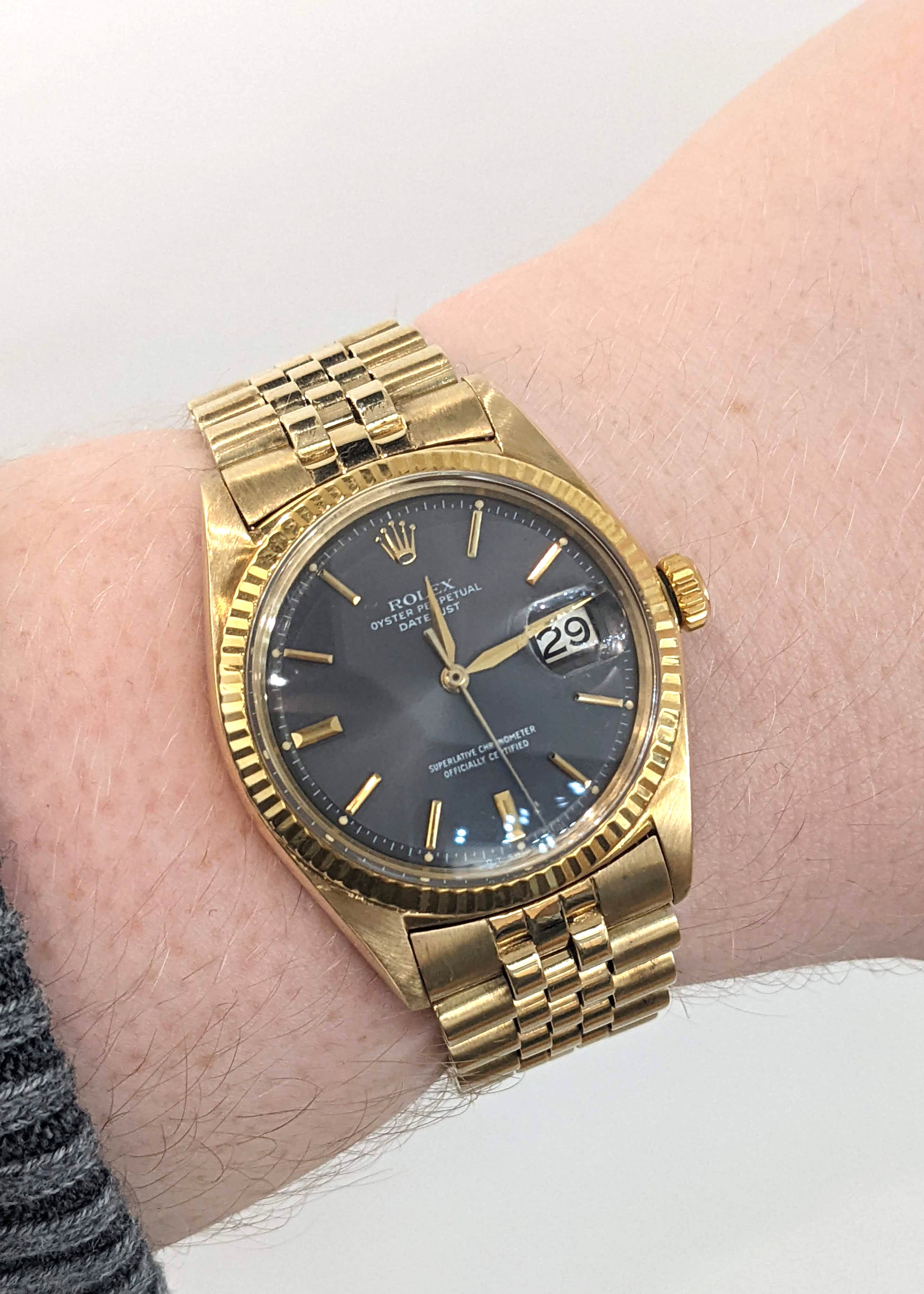 Rolex datejust 2025 14k gold