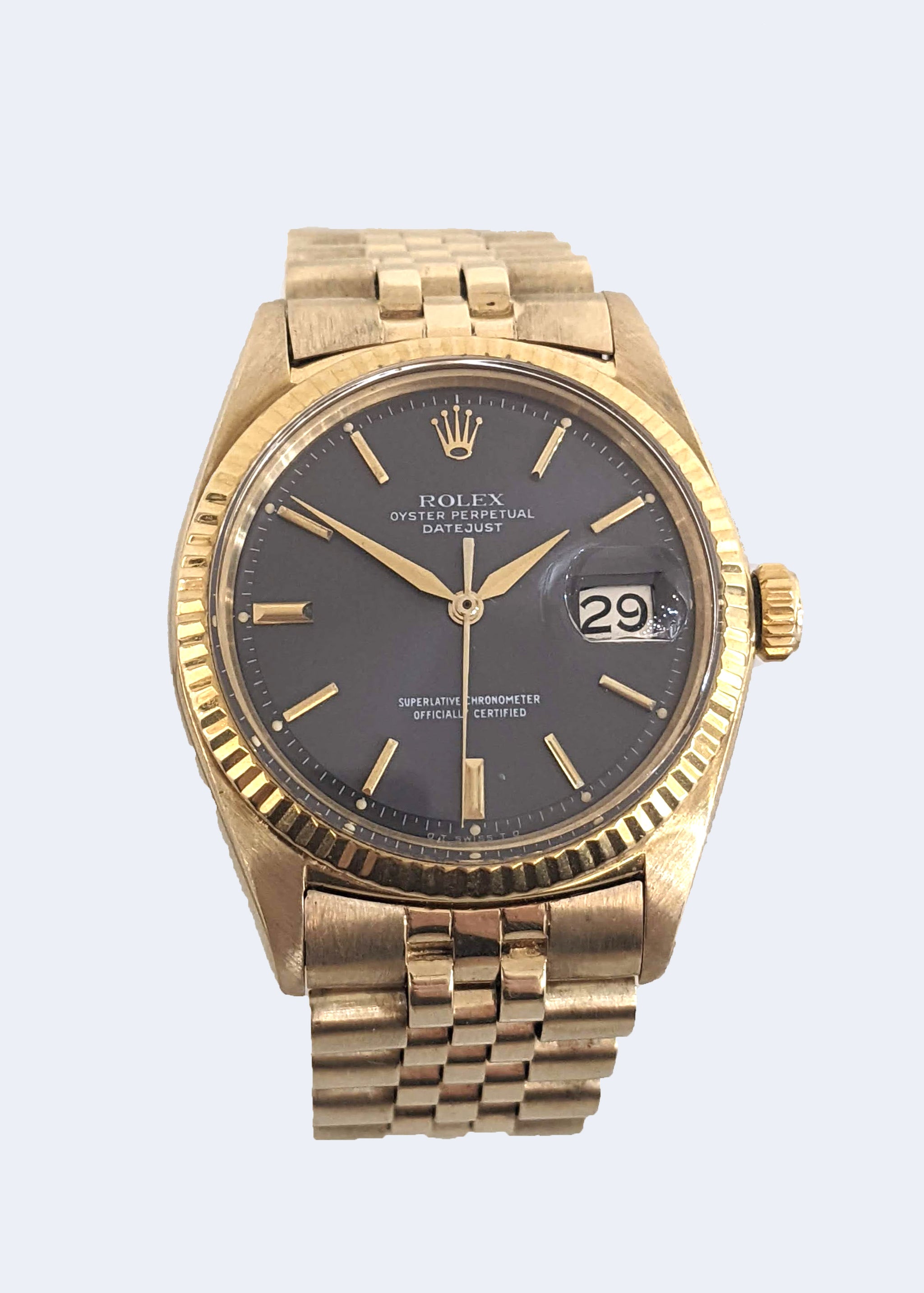 Rolex datejust 2024 1601 gold