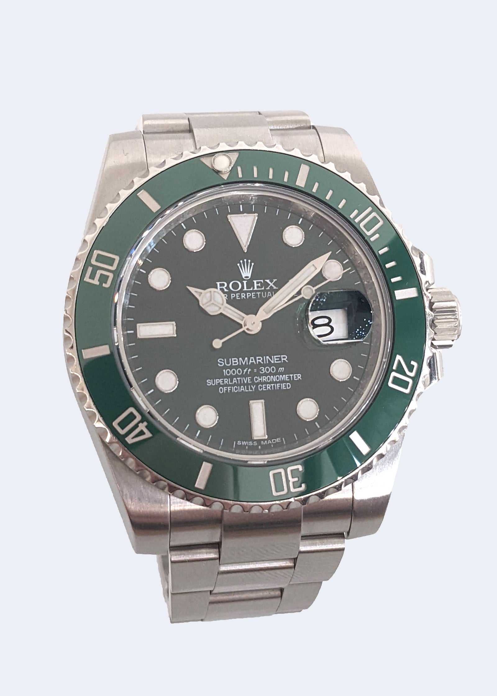 S/S Rolex 'Hulk' Submariner Reference 16610V Circa 2014/15