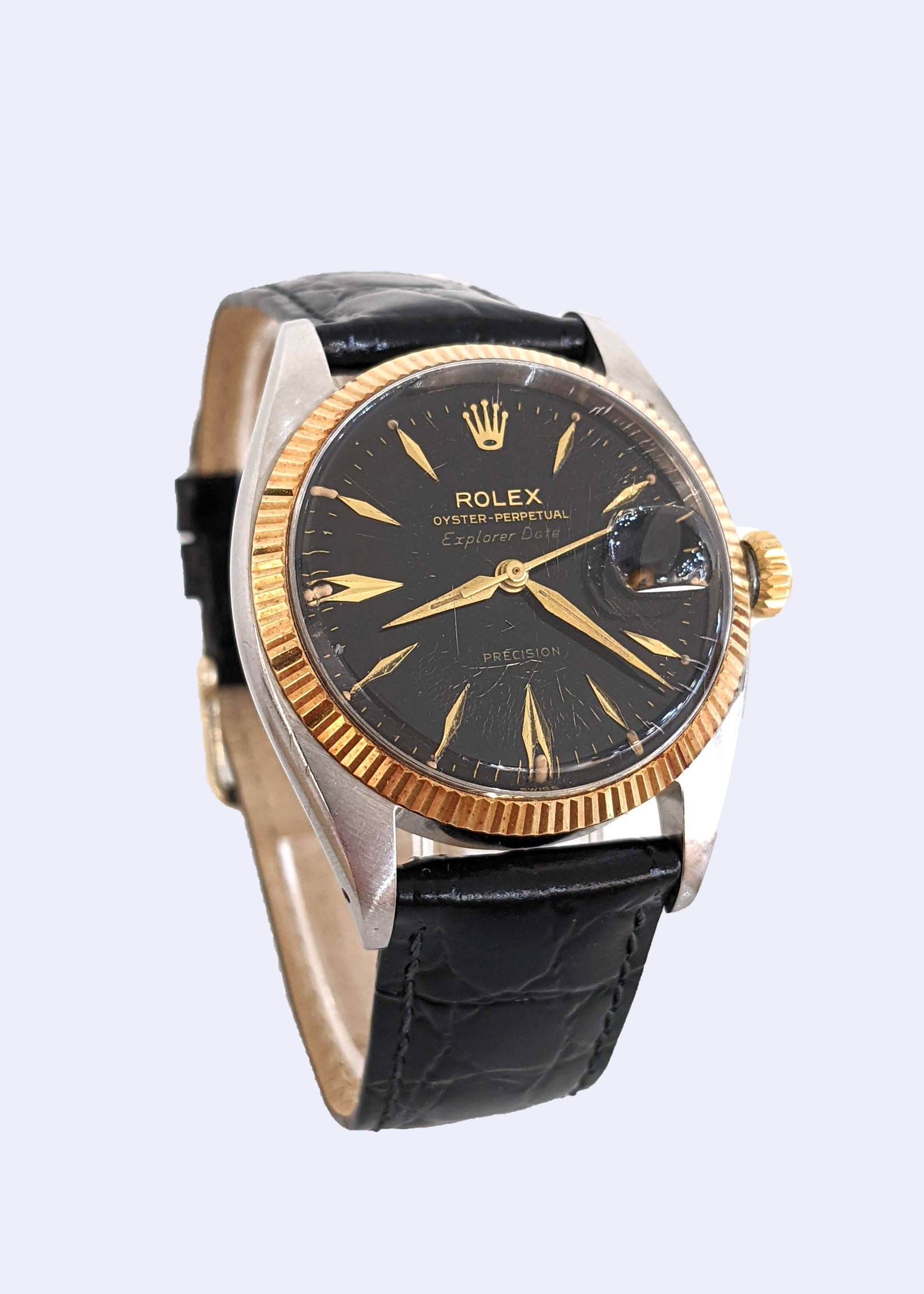 Rolex Explorer Reference 5701 Black Dial Circa 1960