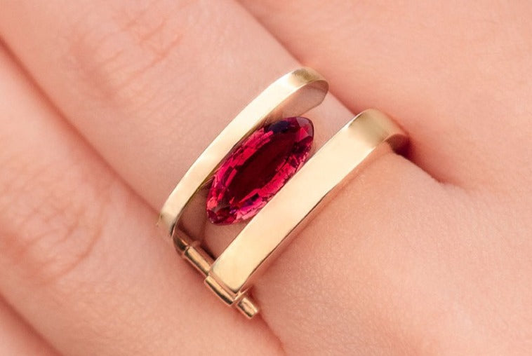 Garnet Architect Ring
