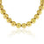 18K Yellow Gold Hand Made Satin Gold Bead Necklace