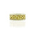 18K Yellow and White Gold Celtic Style Wedding Band